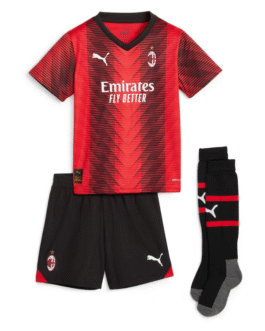AC Milan Home Kids Kit 2023-24 Custom Jersey – Red