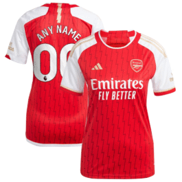 Arsenal Team Women’s 2023/24 Home Custom Jersey – Red