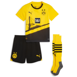 Borussia Dortmund Home Puma Kids 2023-24 Custom Jersey – Yellow