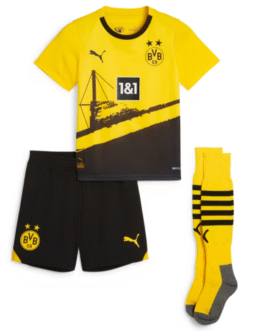 Borussia Dortmund Home Puma Kids 2023-24 Custom Jersey – Yellow