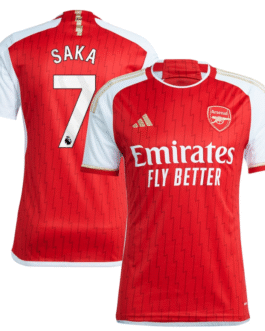 Bukayo Saka Arsenal Shirt 2023/24 Home Player Jersey – Red