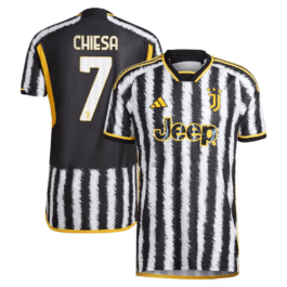 Federico Chiesa Juventus Shirt 2023/24 Home Player Jersey – Black