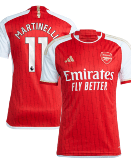 Gabriel Martinelli Arsenal Shirt 2023/24 Home Player Jersey – Red