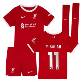 Liverpool Home Nike Stadium Kit – 2023-24 – Little Kids with M.Salah 11 printing – Red