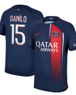 Paris Saint-Germain Team Home Shirt 2023-24 with Danilo 15 printing Jersey – Blue