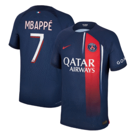 Paris Saint-Germain Team Home Shirt 2023-24 with Jersey Mbappé 7 printing – Blue