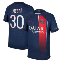 Paris Saint-Germain Team Home Shirt 2023-24 with Jersey Messi 30 printing – Blue