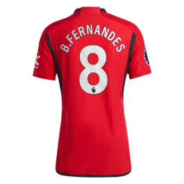 Bruno Fernandes Manchester United adidas 2023/24 Home Player Jersey – Red