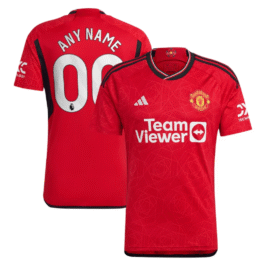 Manchester United adidas 2023/24 Home Custom Jersey – Red
