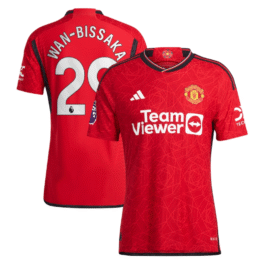 Aaron Wan-Bissaka Manchester United Shirt 2023/24 Home Player Jersey – Red