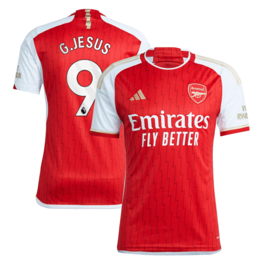 Gabriel Jesus Arsenal Shirt 2023/24 Home Player Jersey - Red