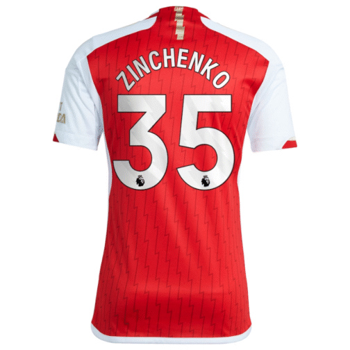 Arsenal Home Shirt 2023-24 with Zinchenko 35 printing Jersey Red - Image 3
