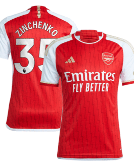 Arsenal Home Shirt 2023-24 with Zinchenko 35 printing Jersey Red