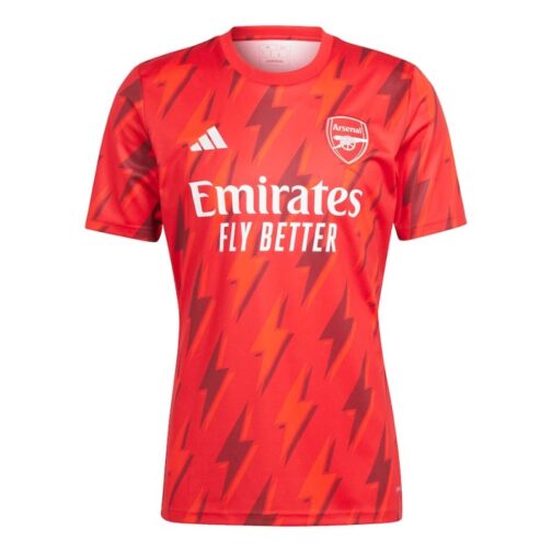 Arsenal Team  2023/24 Pre-Match Top Jersey - Red - Image 2