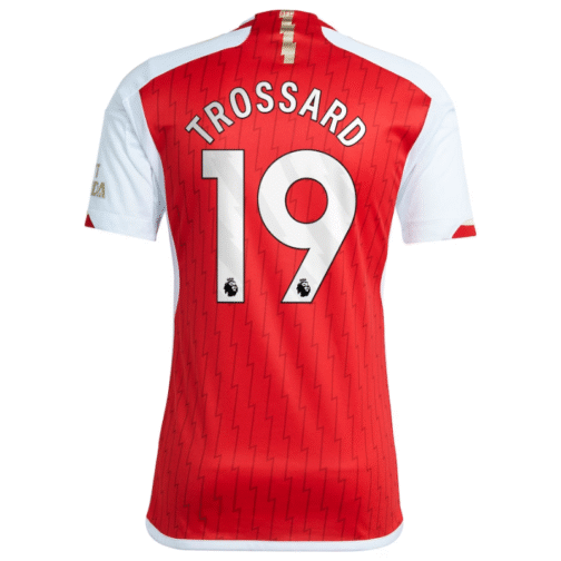 Arsenal Home Shirt 2023-24 with Trossard 19 printing Jersey Red - Image 3
