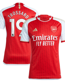 Arsenal Home Shirt 2023-24 with Trossard 19 printing Jersey Red