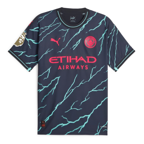 All Manchester City Shirts 2023/24 Home, Away And Third Custom Jerseys - Image 5