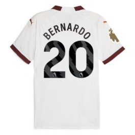 Bernardo Silva 20 Manchester City 2023/24 Away Jersey – White