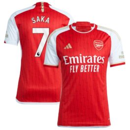 Bukayo Saka Arsenal Shirt 2023/24 Home Player Jersey – Red