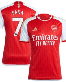 Bukayo Saka Arsenal Shirt 2023/24 Home Player Jersey – Red