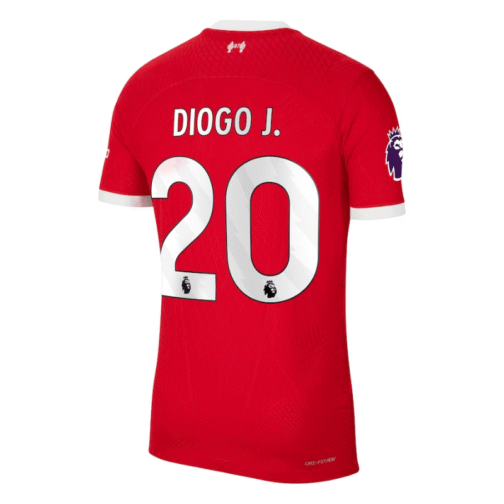Diogo Jota 20 Player Liverpool 2023/24 Home Player Jersey - Red - Image 3