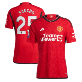Jadon Sancho Manchester United Shirt 2023/24 Home Player Jersey – Red