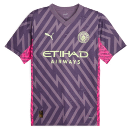 Manchester City Goalkeeper Shirt 2023-24 Personalized Jersey – Purple