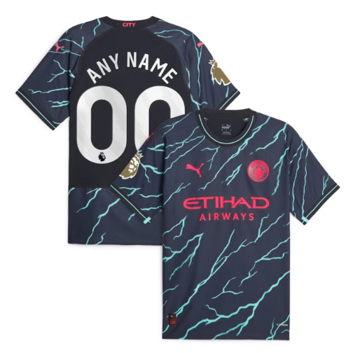 All Manchester City Shirts 2023/24 Home, Away And Third Custom Jerseys - Image 3