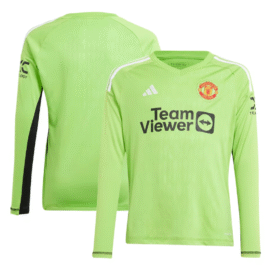 Manchester United Home Goalkeeper Shirt 2023-24 – Long Sleeve Custom Jersey – Green