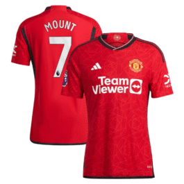 Mason Mount Manchester United Shirt 2023/24 Home Player Jersey – Red