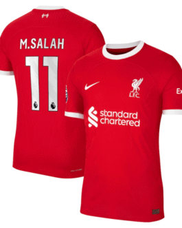 Mohamed Salah 11 Printing Liverpool 2023/24 Home Player Jersey – Red