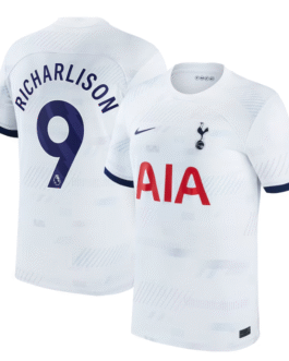 Richarlison 9 Tottenham Hotspur Home Shirt 2023/24 Player Jersey – White
