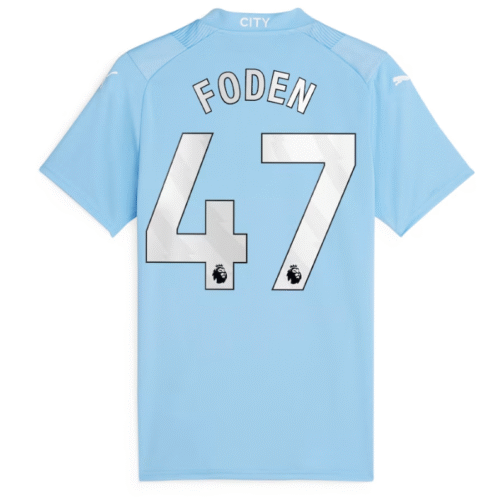 Manchester City Shirt 2023-24 -  with Foden 47 printing Jersey Sky Blue - Image 3