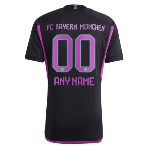 Bayern Munich Shirt 2023/24 Away Custom Jersey - Black - Image 2
