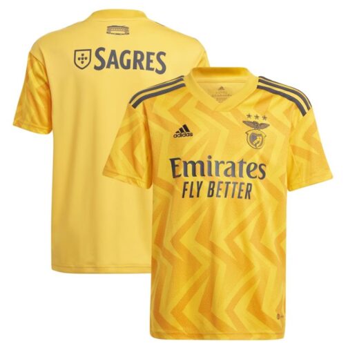 Benfica Away Shirt 2022-23 - Custom Jersey - Yellow