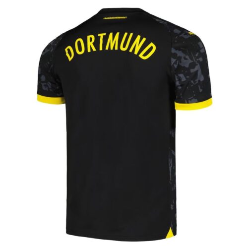 Borussia Dortmund Shirt 2023/24 Away Custom Jersey - Black - Image 2