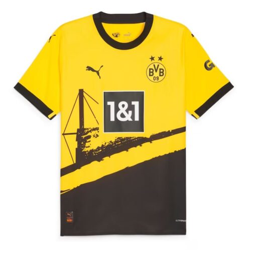 Borussia Dortmund Shirt 2023/24 Home Custom Jersey - Yellow - Image 3