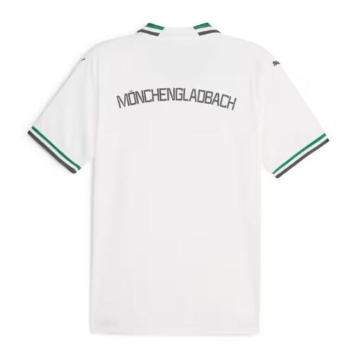 Borussia Monchengladbach 2023/24 Home Custom Jersey - White - Image 3
