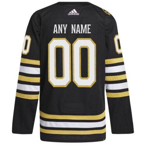 Boston Bruins 100th Anniversary Primegreen Custom Jersey Black - Image 2