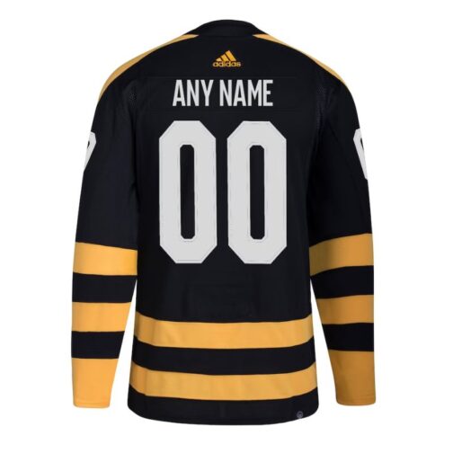 Boston Bruins 2023/24 Winter Classic Custom Jersey Black - Image 2