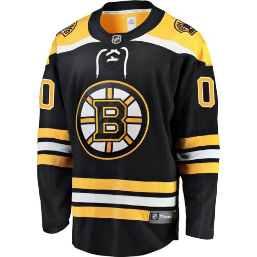 Boston Bruins Home Breakaway Custom Jersey Black - Image 2