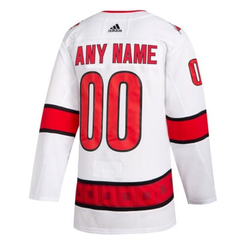 Carolina Hurricanes 2020/21 Away Custom Jersey White - Image 3