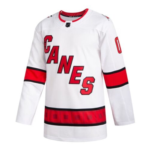 Carolina Hurricanes 2020/21 Away Custom Jersey White - Image 2