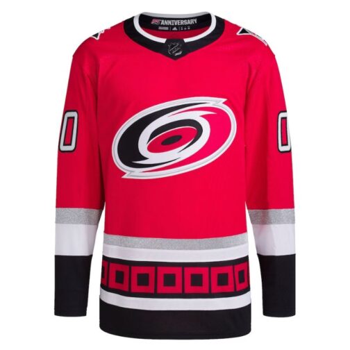 Carolina Hurricanes 25th Anniversary Primegreen Custom Jersey Red - Image 3