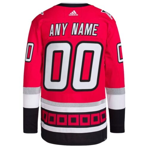 Carolina Hurricanes 25th Anniversary Primegreen Custom Jersey Red - Image 2