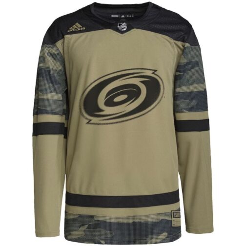 Carolina Hurricanes Custom Practice Jersey Camo Military - Image 2
