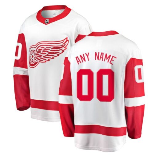 Detroit Red Wings Away Breakaway Custom Jersey White