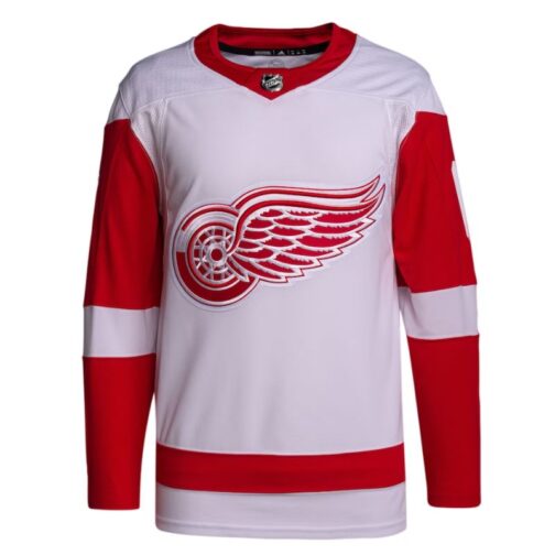 Detroit Red Wings Away Primegreen Custom Jersey White - Image 3
