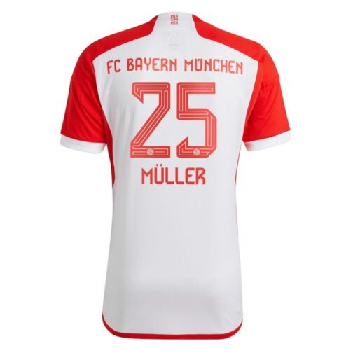 Thomas Müller Bayern Munich Shirt 2023/24 Home Jersey - White - Image 2