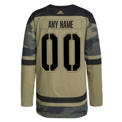 Florida Panthers Appreciation Team Custom Practice Jersey Camo Military - Image 2